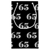 65歳の誕生日バルーンブーケ スモールペーパーバッグ (裏面)