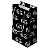 65歳の誕生日バルーンブーケ スモールペーパーバッグ (裏面アングル)