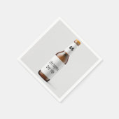 65歳の誕生日パーティー用ビール瓶 スタンダードカクテルナプキン (角)