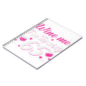 65歳の誕生日パーティー装飾ワイン65th B ノートブック (左側)