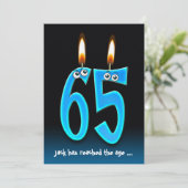 65歳の誕生日パーティー（目玉付き） 招待状 (スタンド正面)