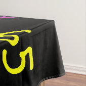 65歳の誕生日パーティー,繰り返す名前,黒 テーブルクロス (インサイチュ)