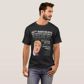 65歳の誕生日プレゼント 面白いトランプの名言Tシャツ メンズ Tシャツ (正面フル)