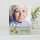 65歳の誕生日写真招待状 招待状 (スタンド正面)
