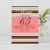 65歳の誕生日招待状 招待状 (スタンド正面)
