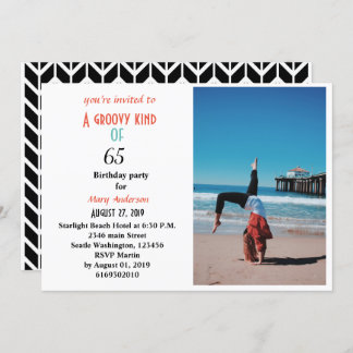 65歳の誕生日65歳の誕生日インビタットの一風変わった種類 招待状
