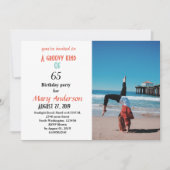 65歳の誕生日65歳の誕生日 招待状 (正面)