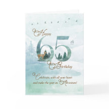 65歳の誕生日 おおらかな森と鹿の自然