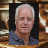 65歳の誕生日 お祝いしよう ネイビーブルー ゴールド フォト 招待状