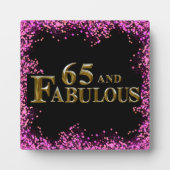 65歳の誕生日 フォトプラーク (正面)