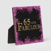 65歳の誕生日 フォトプラーク (正面)