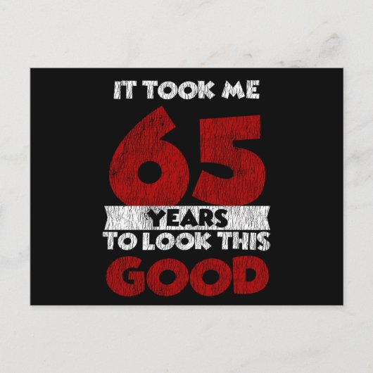 65歳の誕生日 私を美しく見せて 65歳の誕生日 ポストカード (正面)