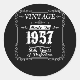65歳の誕生日(1957年)贈与アイディア ラウンドシール