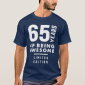 65歳の贈り物 | 65誕生日ギフトアイディア Tシャツ (正面)