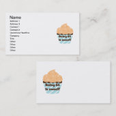 65歳は甘い誕生日Tシャツとプレゼント 名刺 (正面/裏面)