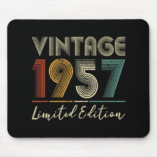 65歳ギフトヴィンテージ1957限定版65t マウスパッド (正面)