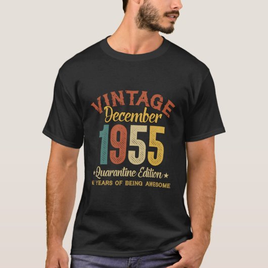 65歳ギフト65th誕生日ギフトヴィンテージDece Tシャツ (正面)
