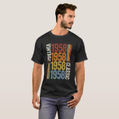 65歳ヴィンテージ1958 65番目の誕生日装飾 Tシャツ (正面フル)
