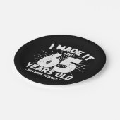 65歳皮肉ミームおもしろい65誕生日 ペーパープレート (アングル)