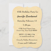 65歳誕生パーティー黄ひまわりV08 招待状 (裏面)