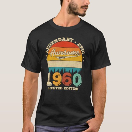 65歳1960年65素晴らし回目の誕生日 Tシャツ (正面)