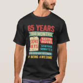 65歳65誕生日 Tシャツ (正面)