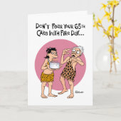 65番目おもしろいの誕生日カード カード (黄色い花)