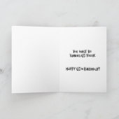 65番目おもしろいの誕生日カード カード (内部)