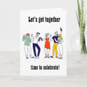 *65番目の祝誕生日に集まる カード (正面)