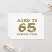 65番目の誕生日が完成度に達した カード (正面/裏面インサイチュ)