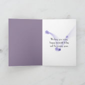 65番目の誕生日とユリの谷 カード (内部)