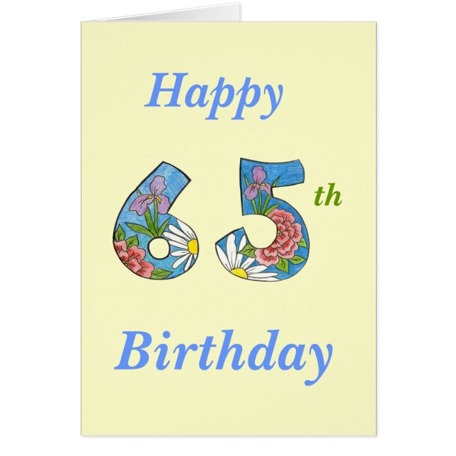 65番目の誕生日カード (正面)