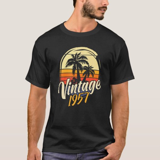 65番目の誕生日ヴィンテージ1957 Tシャツ (正面)
