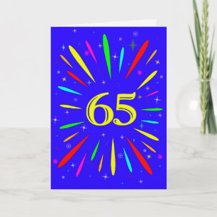 65番目の誕生日爆発カード カード