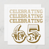 65祝だ！（誕生日会） 招待状 (正面/裏面)