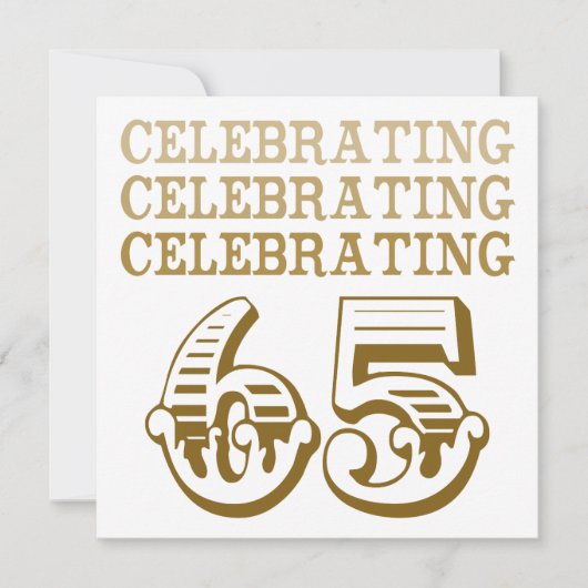 65祝だ！（誕生日会） 招待状 (正面)