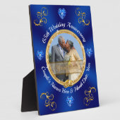 65素晴らし周年記念パーソナライズされた贈 フォトプラーク (側面)