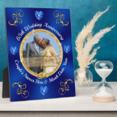 65素晴らし周年記念パーソナライズされた贈 フォトプラーク (側面)