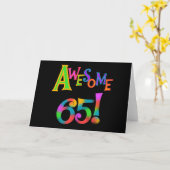 65素晴らし誕生日Tシャツとギフト カード (黄色い花)