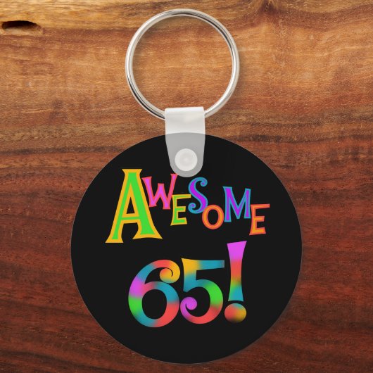 65素晴らし誕生日Tシャツとギフト キーホルダー (正面)