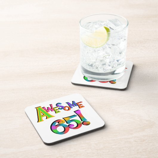 65素晴らし誕生日Tシャツとギフト コースター (右側)