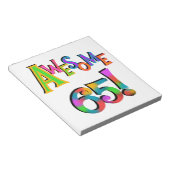 65素晴らし誕生日Tシャツとギフト ノートパッド (アングル)