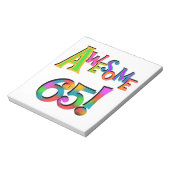 65素晴らし誕生日Tシャツとギフト ノートパッド (回転)