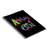 65素晴らし誕生日Tシャツとギフト ノートブック (右側)