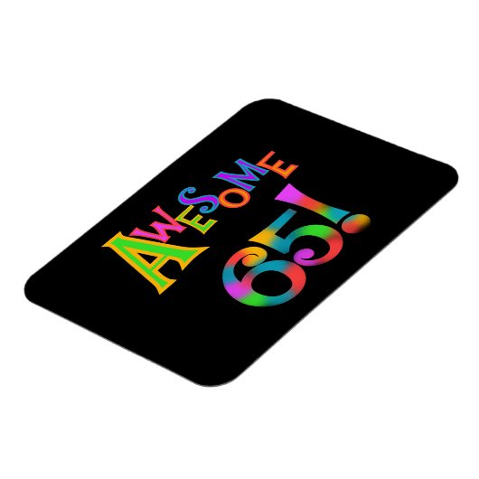 65素晴らし誕生日Tシャツとギフト マグネット (左側)