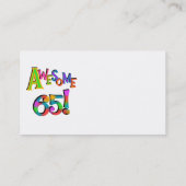 65素晴らし誕生日Tシャツとギフト 名刺 (裏面)