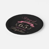 65誕生日が年齢と共に向上 ペーパープレート (アングル)