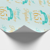 65誕生日が年齢と共に向上 ラッピングペーパー (角)