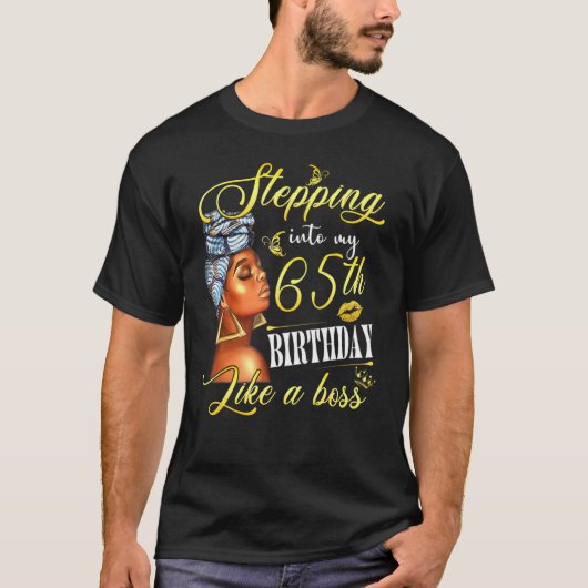 65誕生日に入るボスの日 Tシャツ (正面)