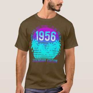 65誕生日エステティックヴィンテージ1956サンセットパーム Tシャツ